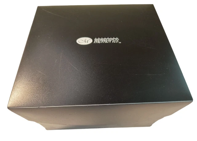 Mini caja Creative Memories Power Sort negra 2 cajas de clasificación