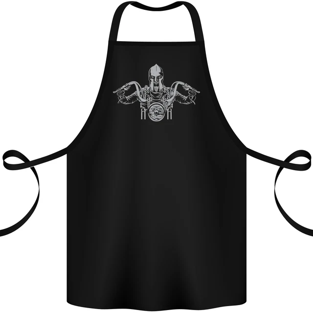 Spartan Biker Motorbike Motorcycle Cotton Apron 100% Organic