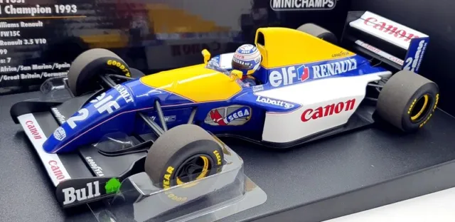 Minichamps 1/18 Scale 180 930002 Williams Renault FW15C A.Prost Champion 1993