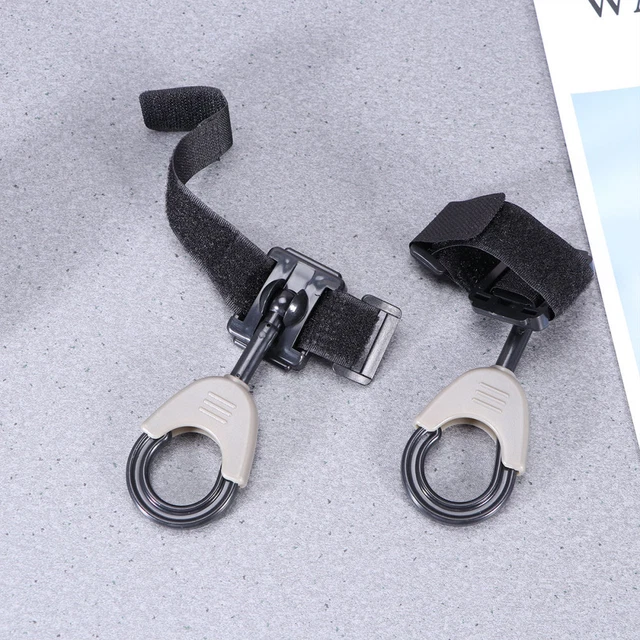 2pcs Plastic Hangers Baby Bag Stroller Hooks Pram Rotate 360 Degree Cart Hook