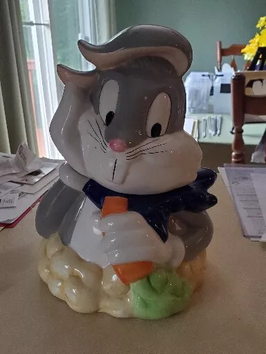 Bugs Bunny Carrot Warner Bros. Cookie Jar Ceramic