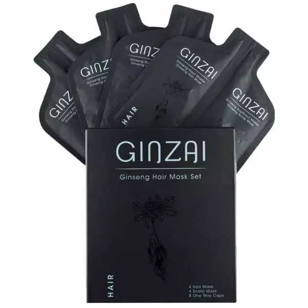 GINZAI - Haarmasken-Set mit koreanischem Premium Ginseng (Waldginseng) 3