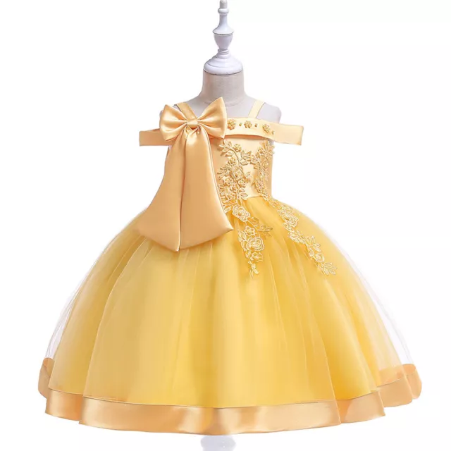 Abito altalena senza maniche senza maniche Moda Bambini Pizzo Solido Floreale Senza Maniche 3