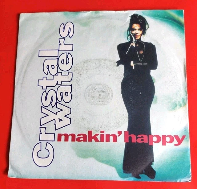 CRYSTAL WATERS MAKIN Happy 45 1991 90s 7'' single EUR 2,27