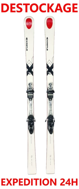 Skis Alpin Kastle MX 88 Avec Fixations - Occasion - Taille ~168 Cm