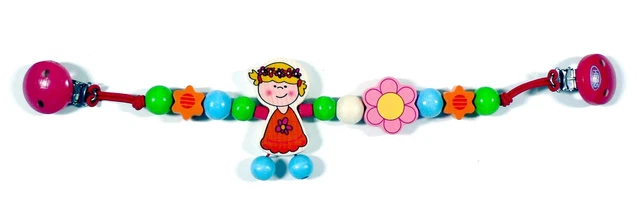 Jouet Chaîne de Poussette Jeune Fille Fleur Bxlxh 460x20x80mm Neuf Couchette K