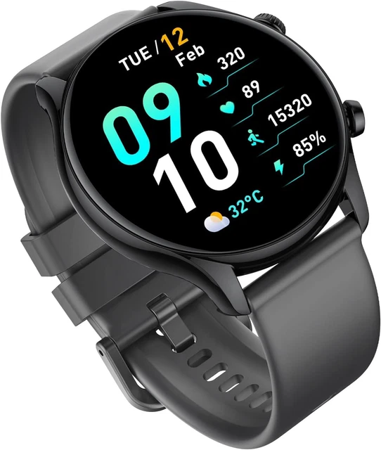 Smartwatch Uomo Donna, 1.85 Orologio Smartwatch con Effettua/Risposta Chiamate, 140 Sportive Smart Watch con Contapassi/Sonno/Cardiofrequenzimetro/SpO2, Impermeabil IP68 Smartband per Android iOS