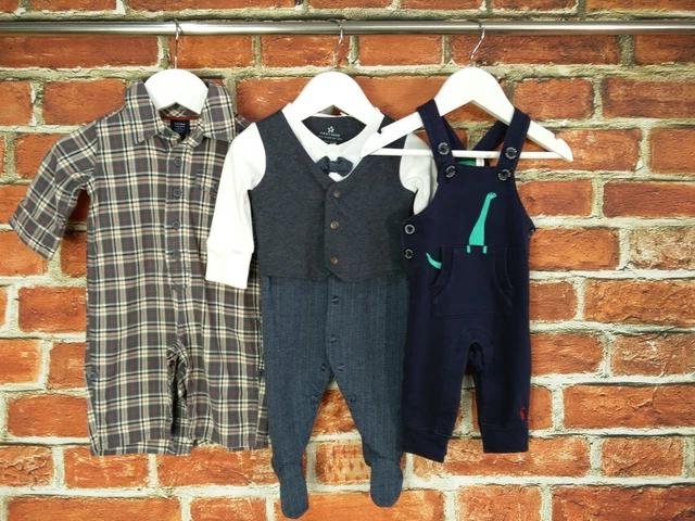 Baby Boy Bundle Age 0-3 Months Next Joules Gap Romper Dungarees Set Infant 62Cm