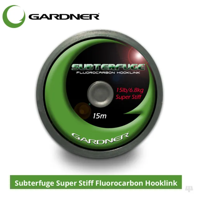 Gardner Tackle Subterfuge Super Stiff Fluorocarbon Hooklink - Carp Fishing Line