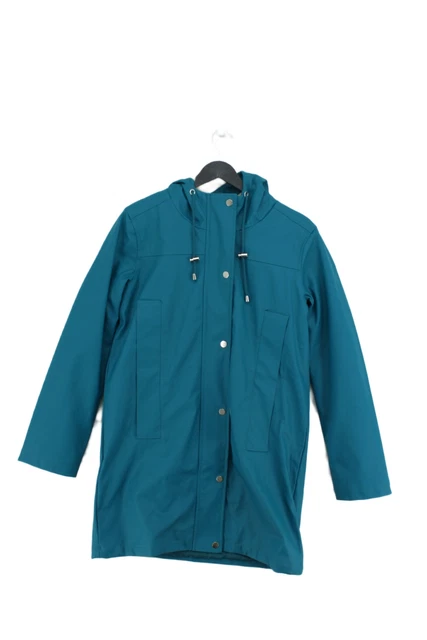 Asos Women's Coat UK 8 Blue 100% Polyester