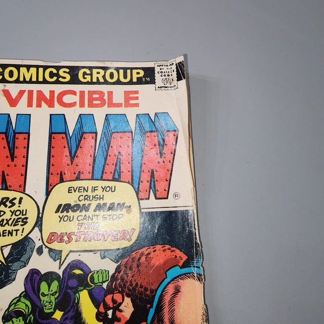 The Invincible Iron Man #55 Marvel 1973 Thanos and Blood Brothers 2