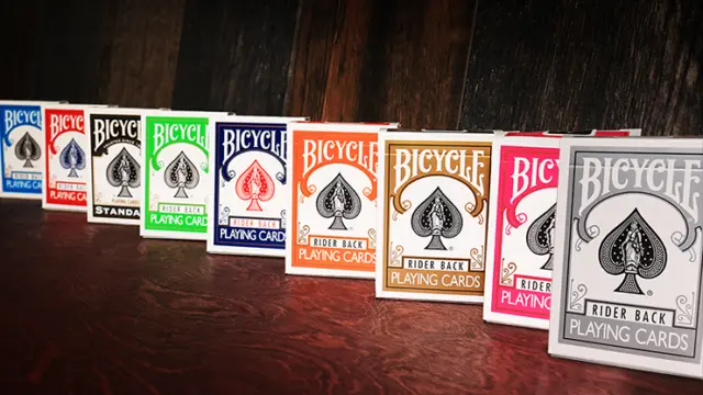 Poker Playing Cards - Bicycle Rider Back - by USPCC - Choice of 11 Colours