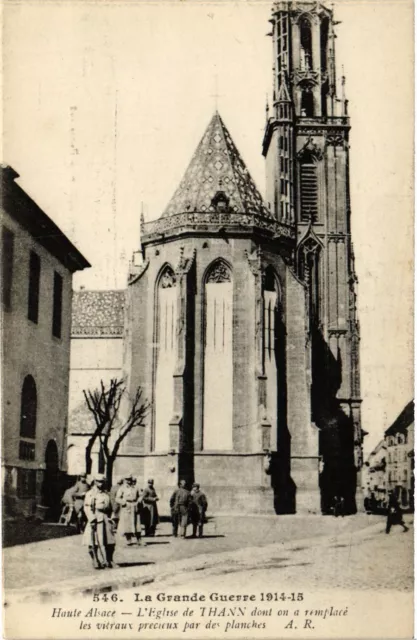CPA MILITAIRE La Grande Guerre Haute Alsace, L'Eglise de Thann (315458)