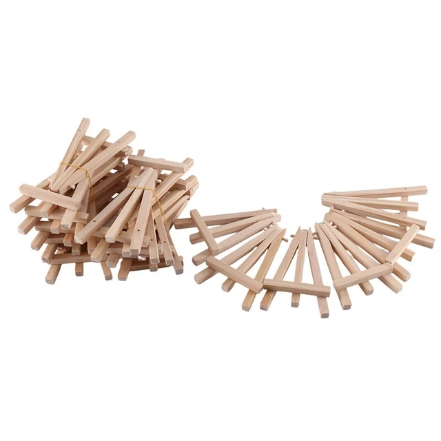 24 pezzi supporto legno 12,7 cm, cavalletti, supporto da tavolo, adatto per Kin X3I7