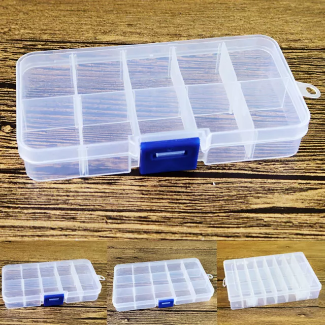 Multi Grid DIY Jewelry Transparent Storage Organizer Case Box Beads Display 2019