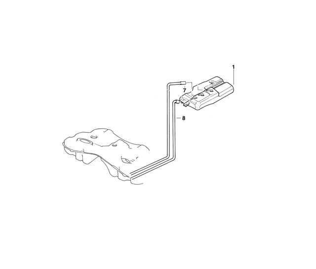 BMW GENUINE EXPANSION Tank Vent Line Hose Pipe E39 Replacement Spare