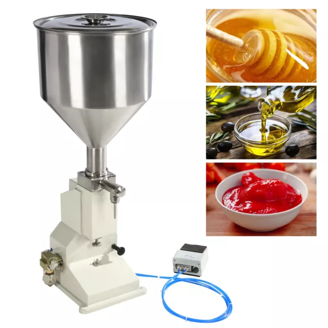 Pneumatic Filling Machine Cosmetic Shampoo Paste Liquid Oil Bottle Filler 5-50ml