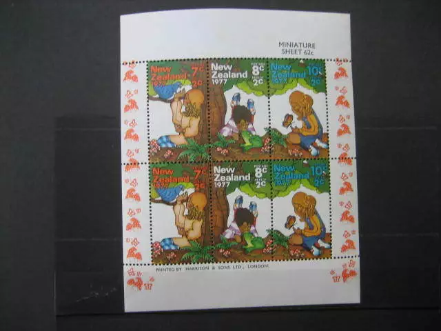 New Zealand 1977  Health Miniature Sheet Nhm Sg Ms 1152