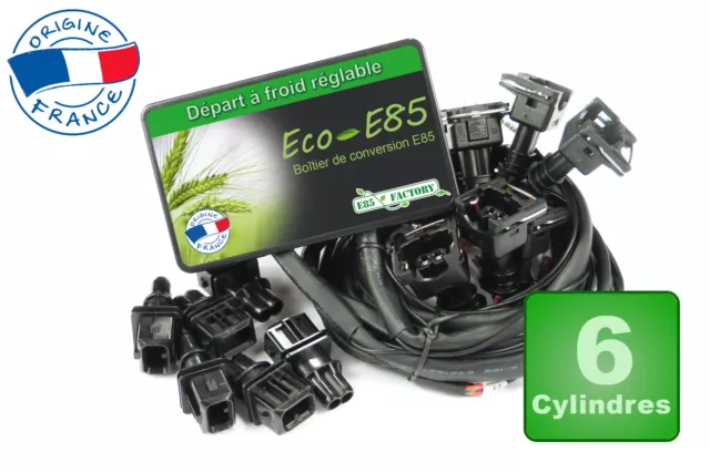 Kit boitier conversion E85 - 6 Cylindres - Flex Fuel Bioéthanol Ethanol FlexFuel