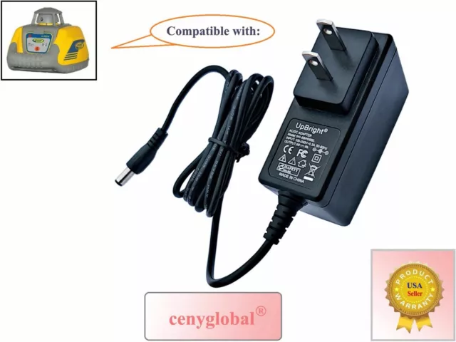 AC Adapter for Spectra Precision Laser Leve LL100 LL300 LL500 Battery Charger