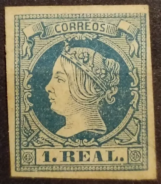 Espagne ISABEL II Edifil # 55 * MH Isabel ll 1860-61