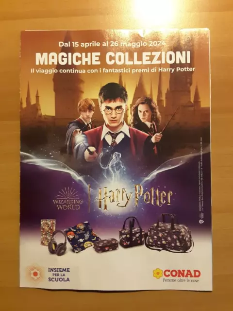 16 Bollini - Harry Potter Magiche Collezioni - Conad (2024) Da Attaccare