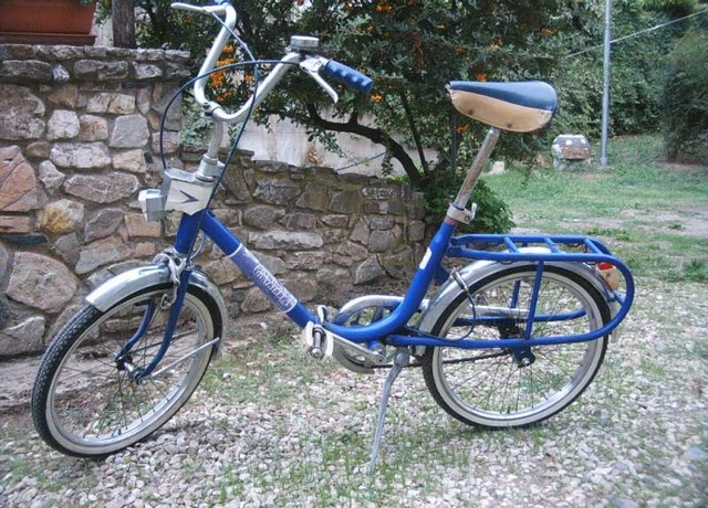 BICICLETTA GRAZIELLA ORIGINALE!!! Pieghevole Da 20 Colore Azzurro
