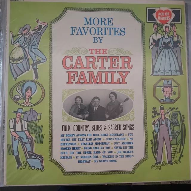 The Carter Family ‎– More Favorites By The Carter Family (AH112) 1966 (LP)