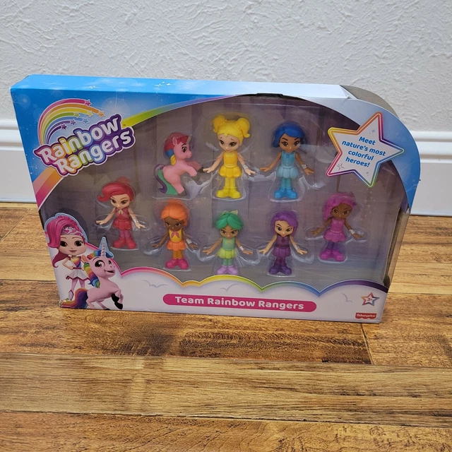 FISHER PRICE RAINBOW Rangers TEAM RAINBOW RANGERS 8 Figurine Set 