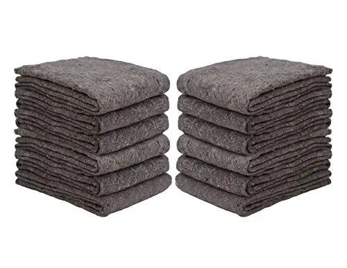 New Haven 1 Dozen Textile Moving Blankets | Cut Size 54x72 | Perfect Choice of