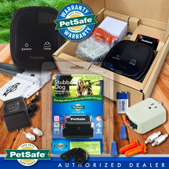 PETSAFE STUBBORN DOG Fence NO WIRE Transmitter, Flags with 2, 3 or 4