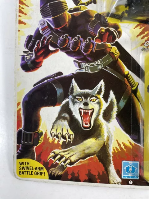 Figura de acción GI Joe 1985 vintage Snake Eyes Commando Hasbro nueva sellada con tarjetas 3