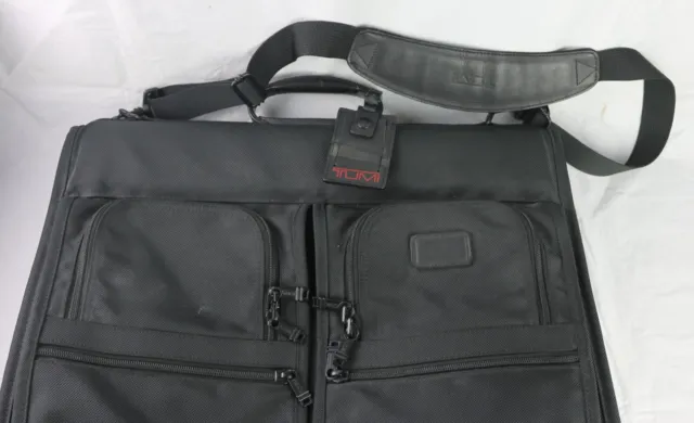 Tumi Black Ballistic Nylon Alpha 232D3 Bi-Fold Wardrobe Garment Bag 2