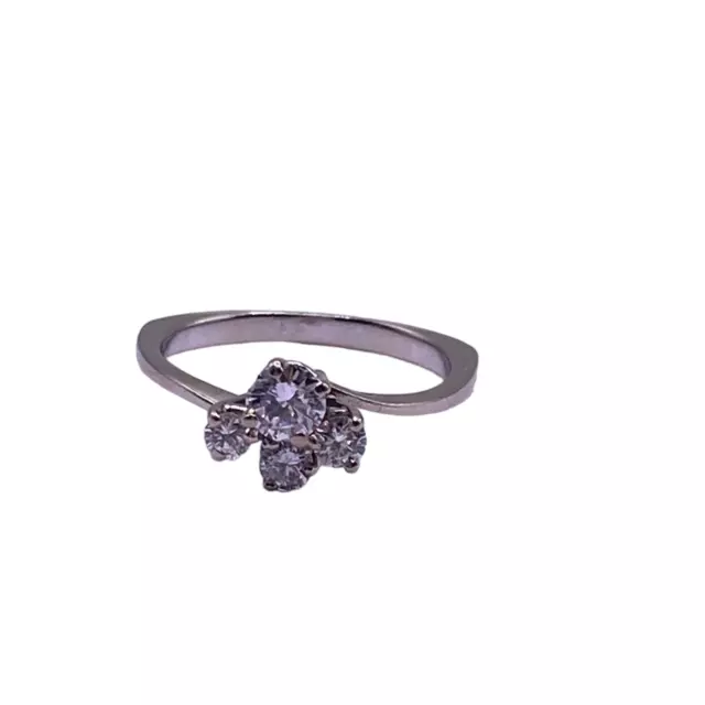 Bague Or Blanc 18k Diamants