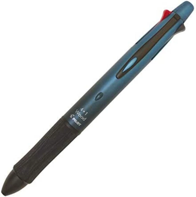 Limited 4 + 1 Wood / wood [Gradation Blue] Multifunctional Pen Acro Ink PBKHFW2S