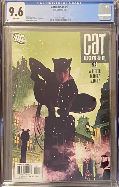 Catwoman #63 DC Comics | CGC 9.6 | 3/07 Newton Rings White Pages Adam Hughes