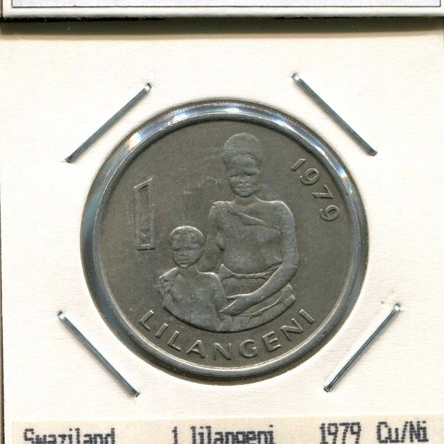 1 LILANGENI 1979 SWAZILAND Coin #AS307U