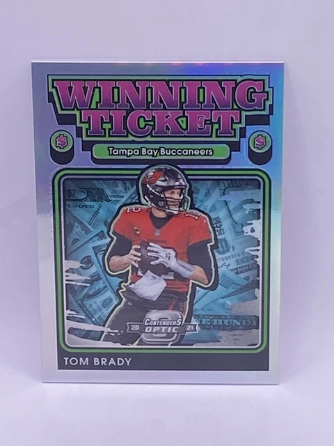 2021 Panini Contenders Optic TOM BRADY Winning Ticket Silver Holo Prizm SP #WT5