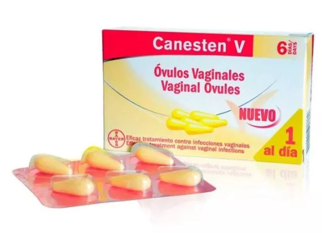 Canesten - V - 6  Ovulos Vaginales Originales - Envío Gratis -