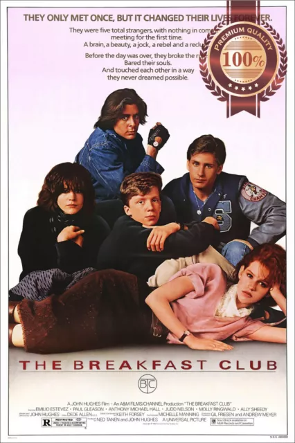 THE BREAKFAST CLUB 1985 80s OFFICIAL ORIGINAL CINEMA MOVIE PRINT PREMIUM POSTER