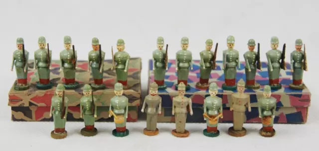 Erzgebirge Seiffener Miniaturen 20 deutsche Soldaten um 1918 in OVP