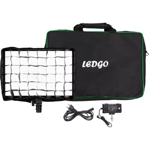 Ledgo LG-E268c Bi-Colour LED Large Pad Light Kit with Eggcrate Grid and Bag