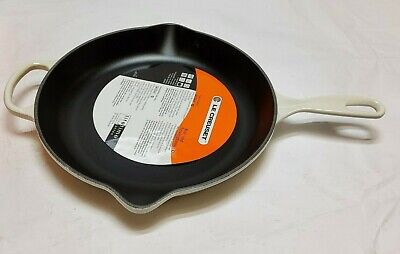 New Le Creuset® Signature 11 3/4" Iron Handle Skillet in Off White