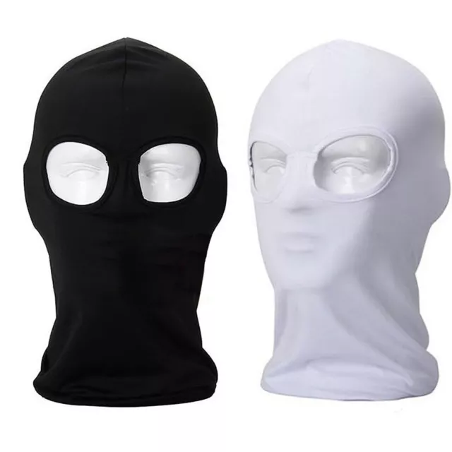 2 Hole Full Face Mask Balaclava Face Mask Breathable UV Sun Protection Face Mask