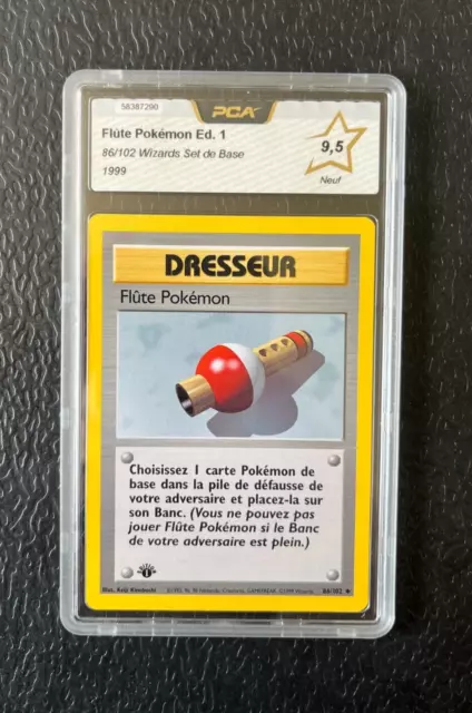 Carte Pokemon Flute Pokemon 86/102 Edition 1 - Set De Base - Pca 9.5 9,5 -Wizard