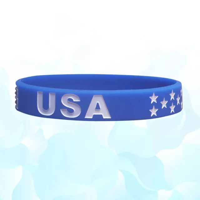 US Flag Country Wrist Bands Silicone Wristband Fashion Rural