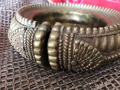 Old North Indian Silver Plated Bracelet Change Bowl …beautiful accent piece