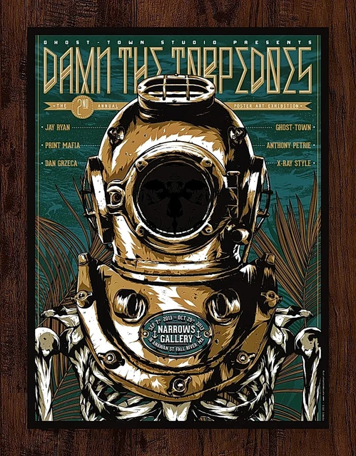Damn the Torpedoes Oct 2013 Fall River, MA Limited Gig Art Print AP 18x24