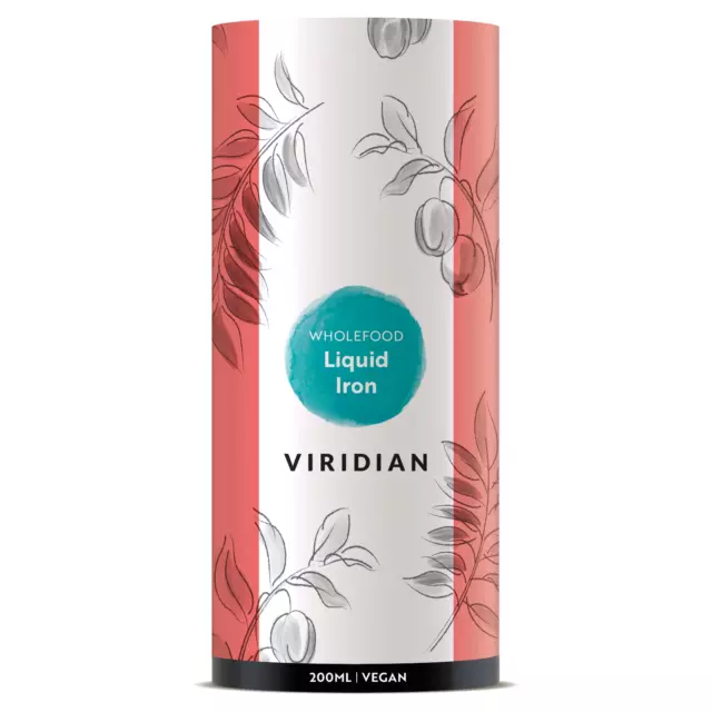 Organic Liquid Iron Viridian 200ml, Vegan