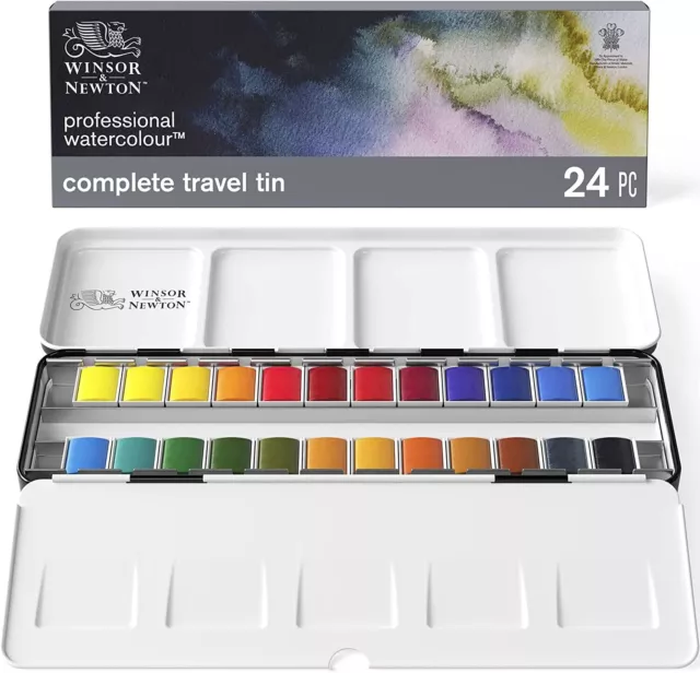 Windsor & Newton Watercolor Windsor & Newton Professional Water Color 24 Co